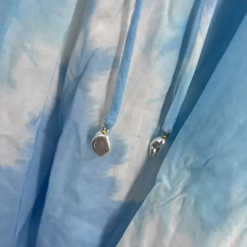 Derek Lam 10 Crosby Dress Blue Cloud Print Mini Feminine Summer Boho Size 4 New