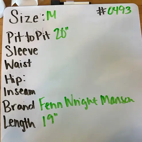 Fenn Wright Manson Faux Fur Vest Womens Medium Sleeveless Brown Tan Outerwear