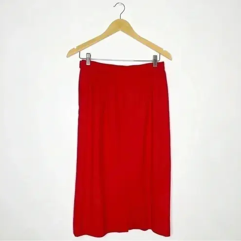 Pendleton Red Vintage Wool Blazer Skirt Suit Set Size 6