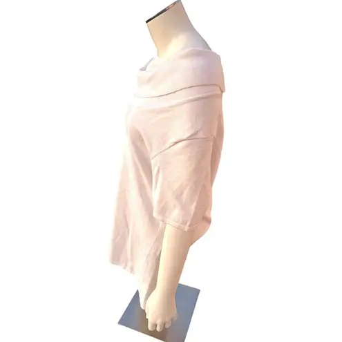 Alex Marie Off Shoulder Knit Top Size Large White Stretch Fabric Flattering Fit