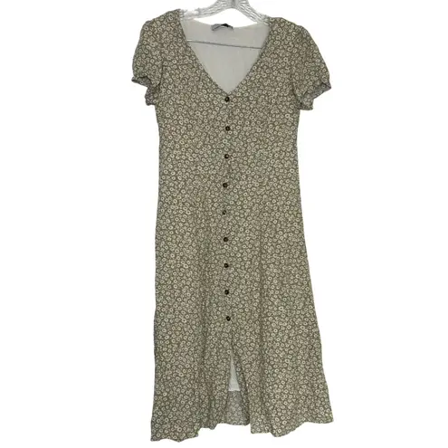 Dress Forum Dress Forum Urban Outfitters Button-Front Midi Dress ditzy floral women's small