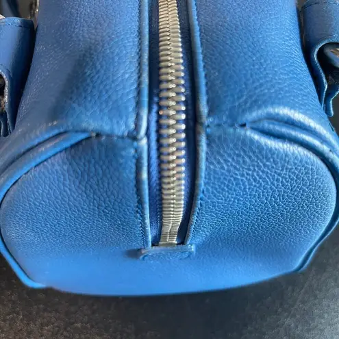 MCM Mini-Boston Top Handle Bag - Blue - Preowned