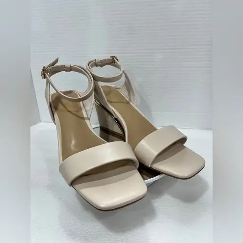 Torgeis Womens Candida Heeled Sandals. Size 9M Color: Cream