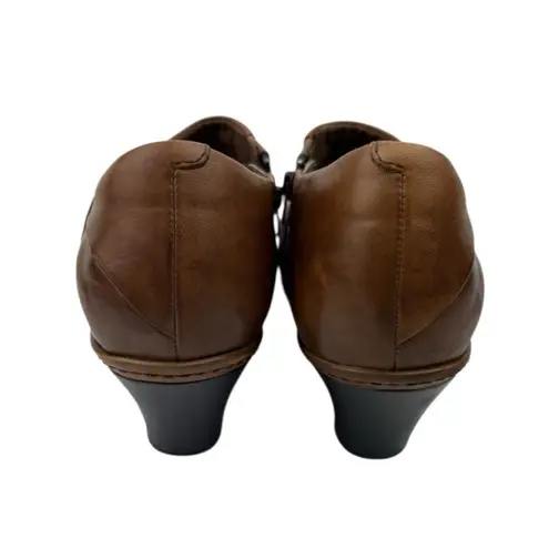 Rockport by Cobb Hill Shoes Womens 11W Brown Leather Comfort Shootie Bootie Size 11