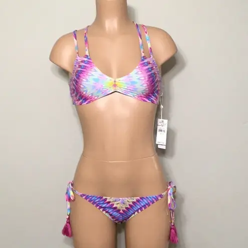 PilyQ Modeea bikini with reversible top. S-top/M-bottom. NWT