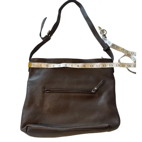 Giani Bernini Genuine Leather Crossbody Shoulder Bag Brown