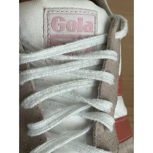 Gola Classics Women's Grandslam Pure Sneakers White/Blossom/Hot Coral Size 9 White