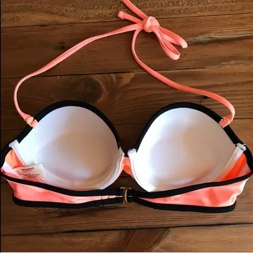 Arizona Jeans Arizona neon colorblock padded bikini swim top Jr size Large