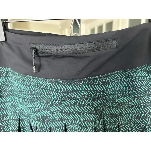Lululemon  Pace Rival Skirt 4 Regular Teal Black Print Athletic Running Skort - Image 6