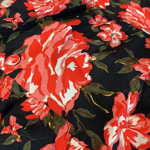 Xhilaration  medium red and black floral dress, NWT