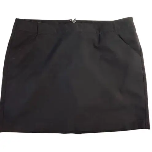 PGA Tour Women's Black Skort Size 8 with Pockets Casual Short Skirt- flawed