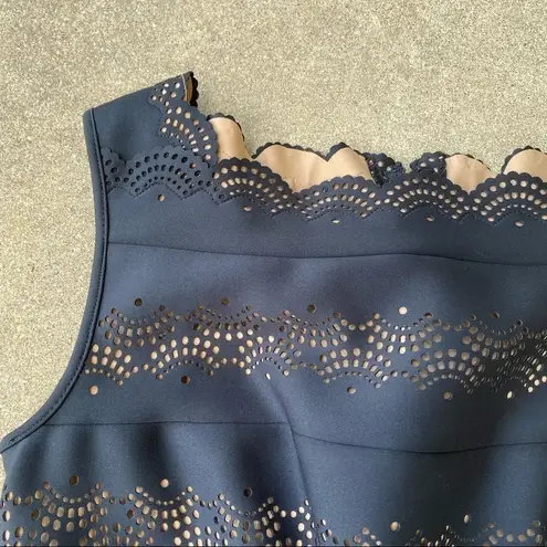 Tadashi Shoji Neoprene Laser Cut Dress NEW