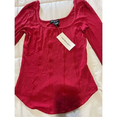 Streetwear Society NWT Long Sleeve fitted t-shirt