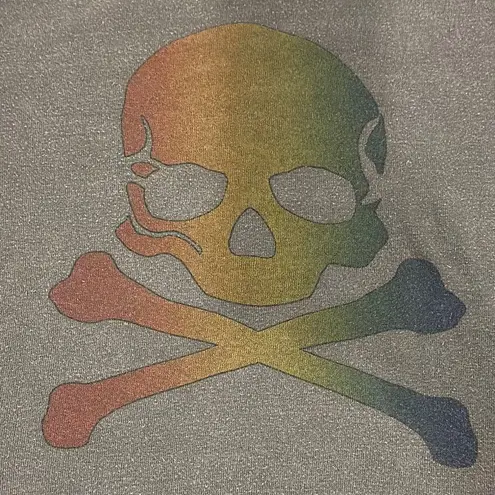Aviator Nation Women’s Rainbow Skull Women's Gray Sweatshirt - Size XS