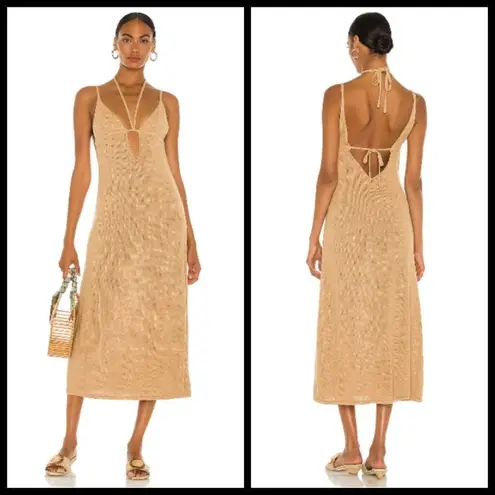 Cult Gaia ππ Kingsley Knit Dress ~ Light Camel Medium M NWT