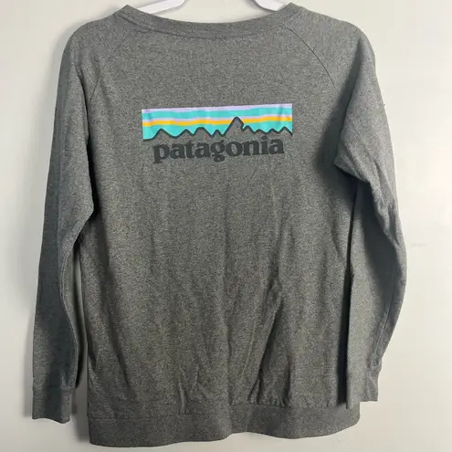 Patagonia  Women's  Long Sleeve Pastel P-6 Logo Responsibili-Tee - size xs