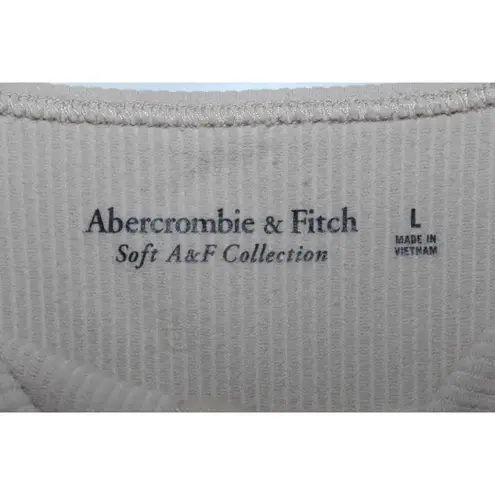 Abercrombie & Fitch Womens  Soft AF Tan Nude Nylon Corset Bodysuit Top Size Large - Image 3