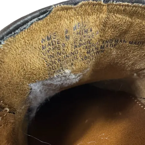 Naturalizer Natural Soul By Brown Leather Rubber Sole Slip On Loafers Women's 8