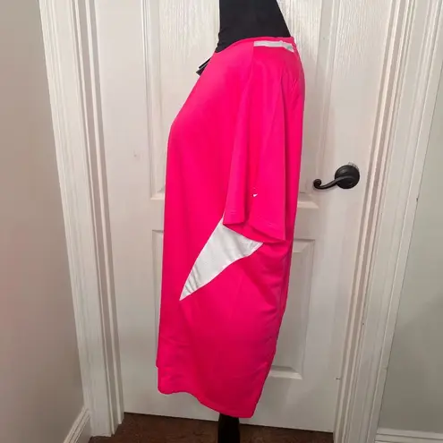 Mizuno Womens Shirt XL Pink Jersey Crew Neck Short Sleeve Activewear NWT