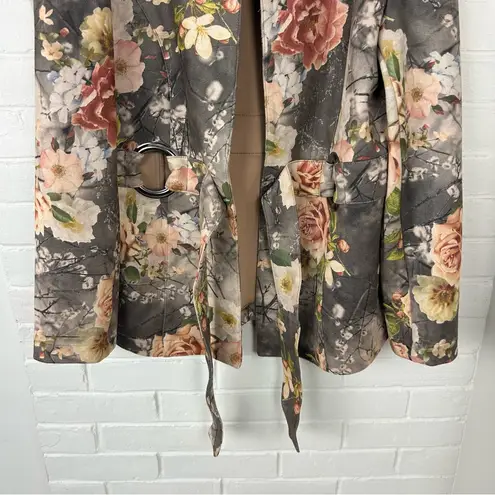 Kate & Mallory Faux Suede Floral Jacket Size M