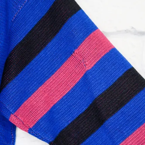 Vintage 80’s Blue and Pink Geometric Sweater