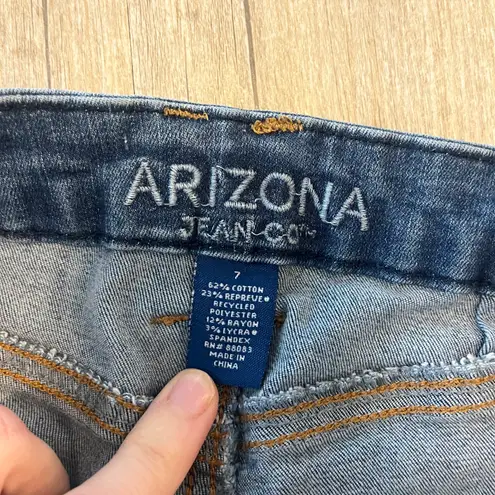 Arizona Womens Jeans Hi-Rise Curvy Skinny - 7