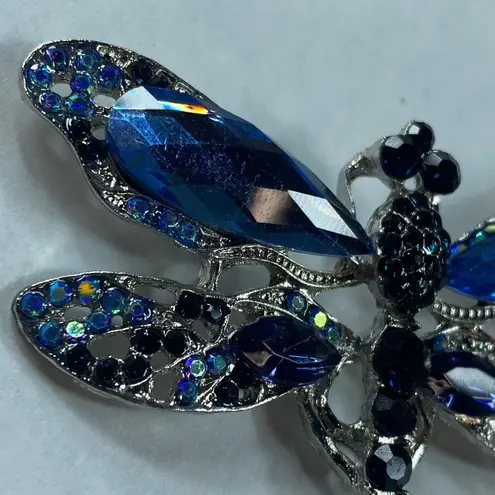 Dragonfly Pin Brooch Fashion Jewelry Blue Silver Colors