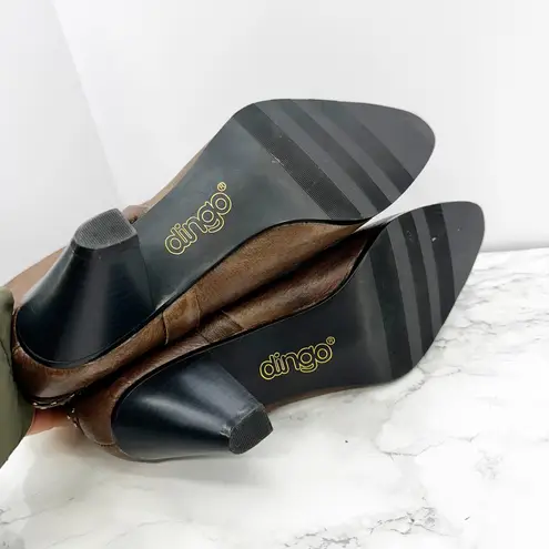 Dingo  DI654 Ladies Size 10 Emma Slouchy Pointy Toe Boots Pigskin Leather Brown