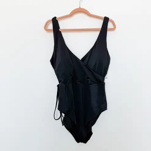 ANDIE Belmar One Piece Swimsuit Black Size Large NWT Minimalist Resort Beach