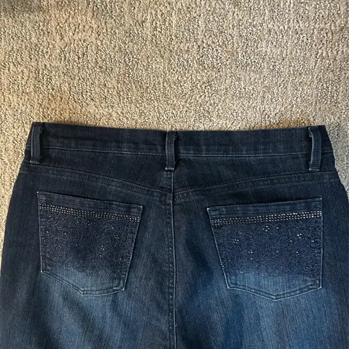 Gloria Vanderbilt Vintage Y2K Glitter Embellished Jeans.