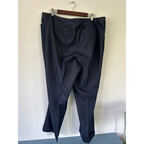 Lane Bryant  womens trouser jeans size 18 cuffed cropped