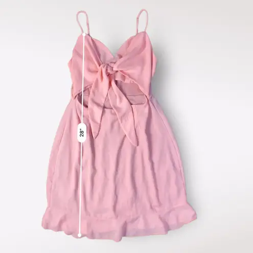 Lucy in the Sky Lucy in the‎ Sky Cutout Chiffon Dress in Coral Pink Size M Party Flirty Ruffle - Image 6