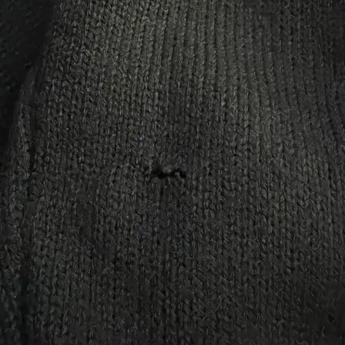 Women's Merry Christmas Crewneck Pullover Knit Sweater Size Medium Holidays Black