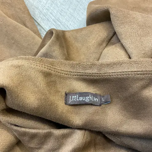 J. McLaughlin Women's Faux Suede High Waist Pull On Lori Leggings Size L