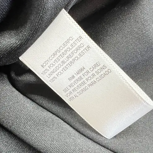 Julia Jordan Floral Ruffle Neck Flutter Sleeve Midi Dress Black Multi Size 2