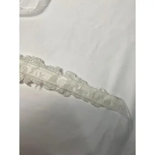 Ivory Beaded Bridal Sash Floral‎ Lace Appliqué 72” White