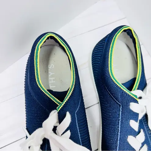 Rothy's The Lace Up Sneaker in Navy Size 9 Blue