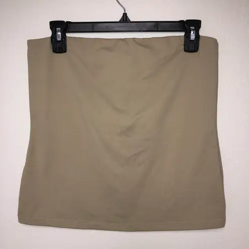 Cache New With Tag Caché Olive Green Tube Top Double Lined in Chest Area Size Medium