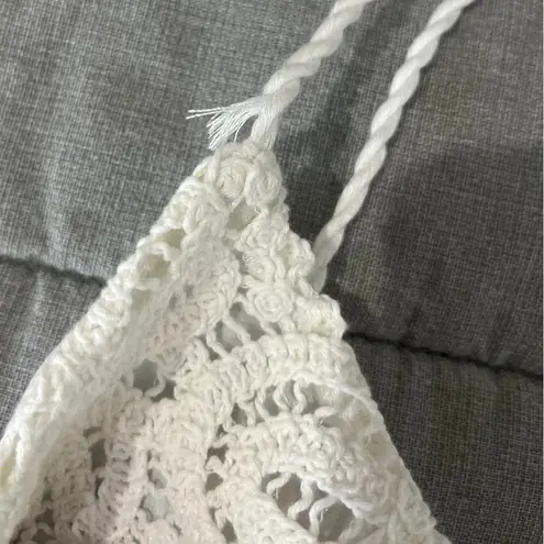 HOUSE OF HARLOW 1960 x REVOLVE Luisia Maxi Crochet Dress Sz XS White