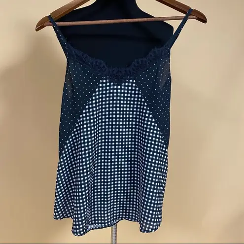 Ten Sixty Sherman 🛍️ 5/$20 Black White Spaghetti Straps Lace Trim Camisole S