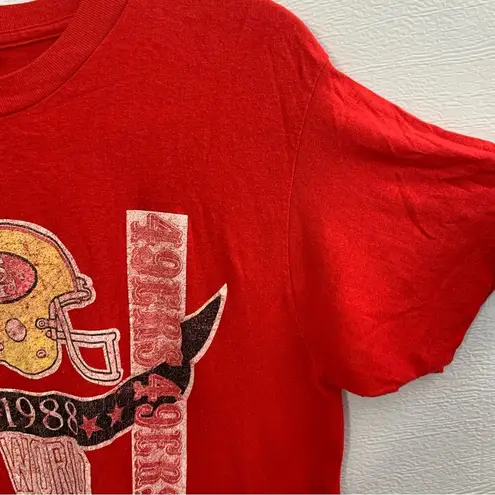 Champion Vintage  San Francisco 49ers Single Stitch Tee T-shirt Size XL 1988