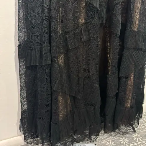 City Chic NWT Sexy Ruffle Maxi Dress In Black Size L/20