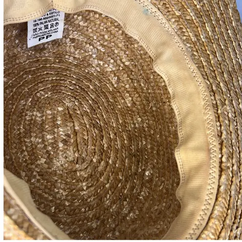 Chapéu & Estilo FG Boater Hat Straw Woven Palha Natural Latin Artison Fashion Tan