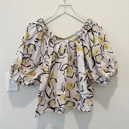 VELVET by GRAHAM & SPENCER Zoey Printed Top Medium Brown