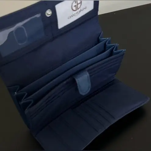 Giani Bernini Receipt Wallet in Navy Blue NWT