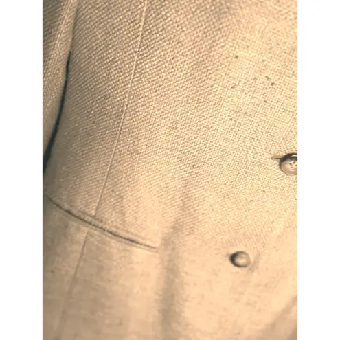 Ellen Tracy Vtg Company Silk Blazer Orange Textured Three Button Size 6 Women's