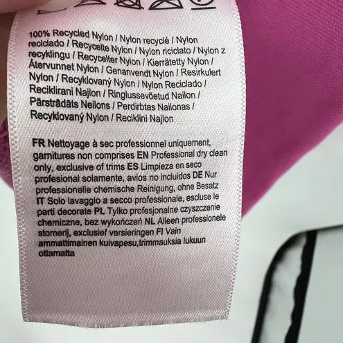 Amur Allegra crochet Floral Knit Midi pink pearl sleeveless pullover size large