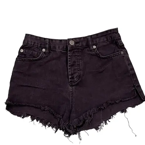 Amuse Society  Black Kenzie Cutoff Denim Jean Shorts