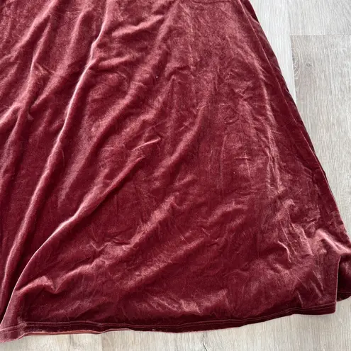 Revelry Bardot Velvet Dress sz 6