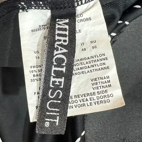 MiracleSuit Stitch Mix Escape Criss Cross One Piece Underwire Bathing Suit 14